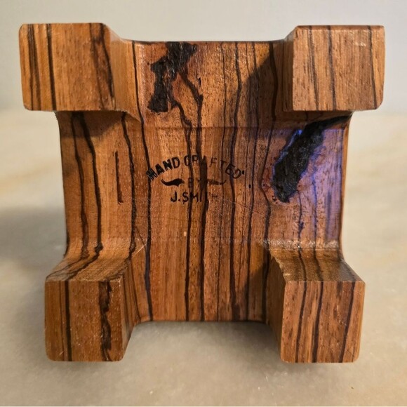 Banksia wood Candle Holder Handcrafted by J. Smith Candlestick - Picture 6 of 12